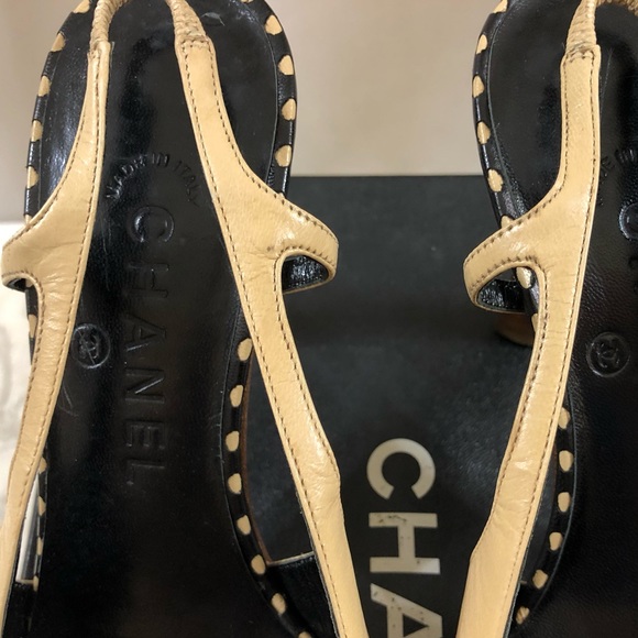 🆕 Chanel CC stitching slingback pumps 💃🏻 - Picture 4 of 7